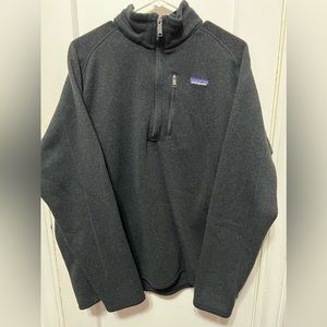 Patagonia 1/4 Zip Fleece Better Sweater In Black Mens XL